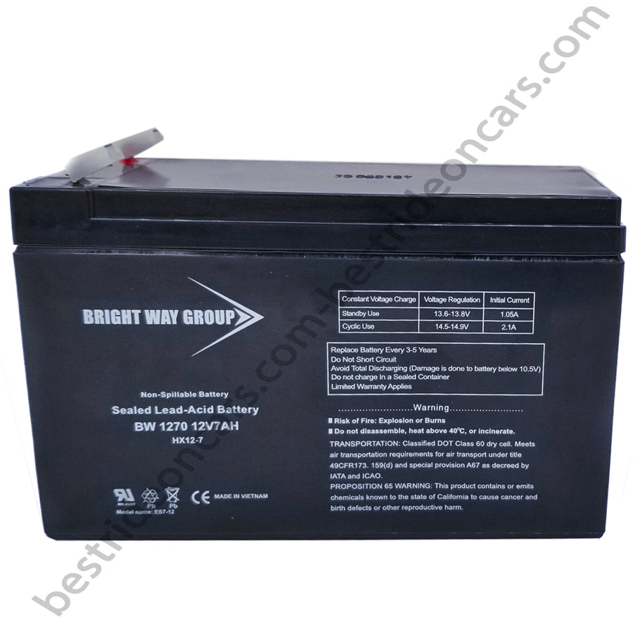 12V 7AH Replacement Battery for Kids Ride-On Cars