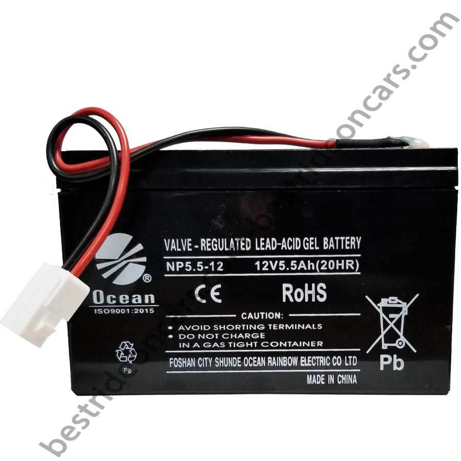 12V 5.5Ah Ride-On Car Battery